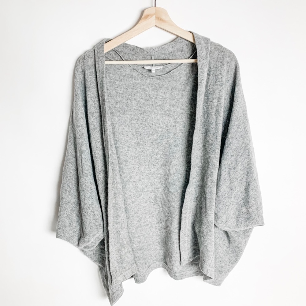 Just White Wool Grey Cardigan